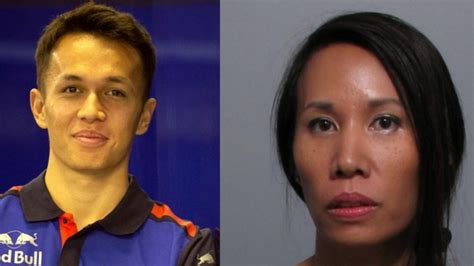 alex albon mother arrested.